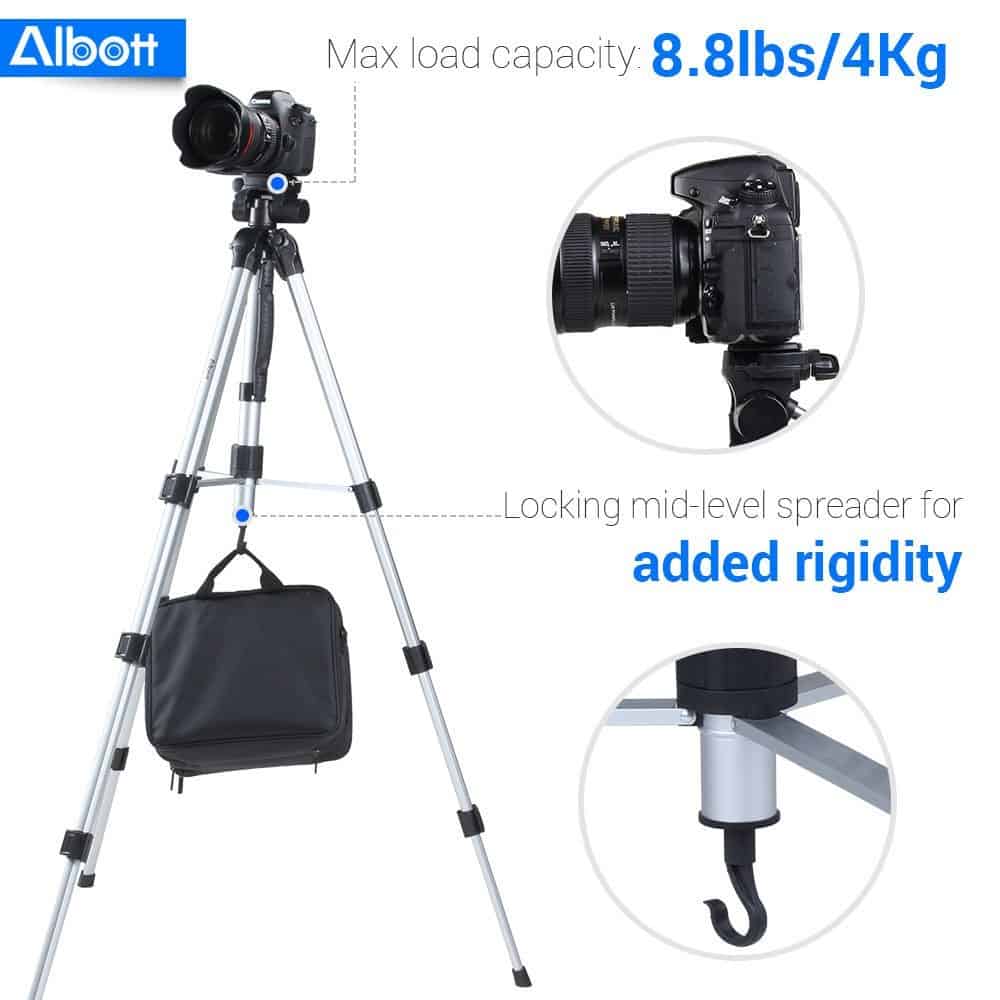 Camoporo 70 inches professional digital SLR portable tripod stand