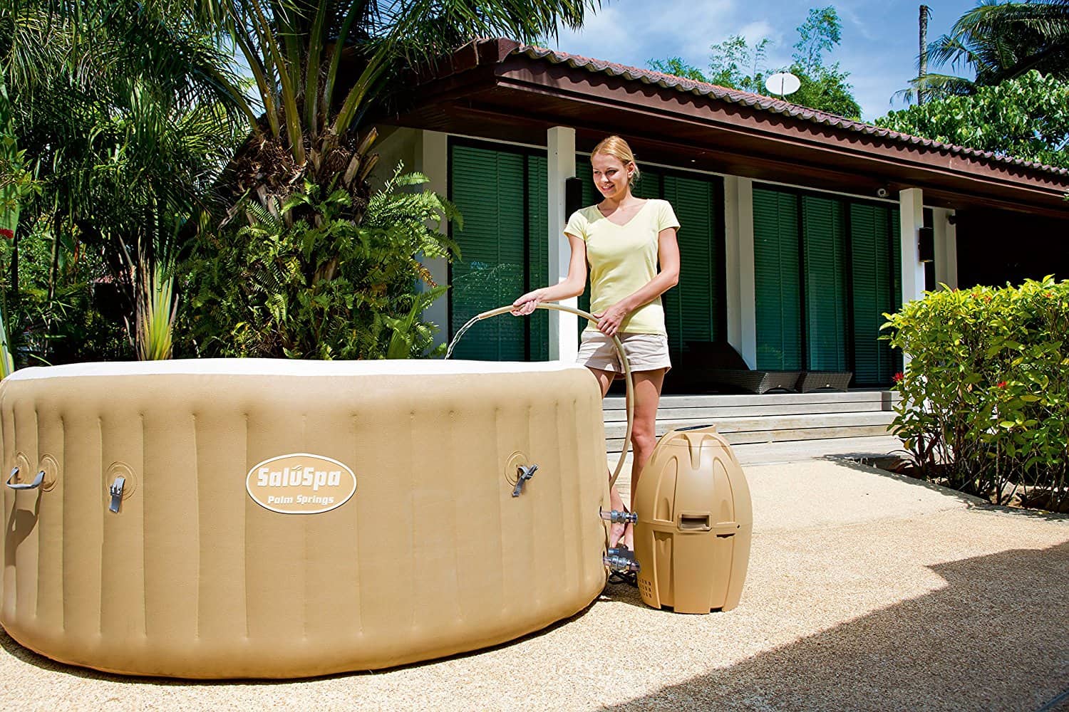 SaluSpa palm spring air jet inflatable hot tub